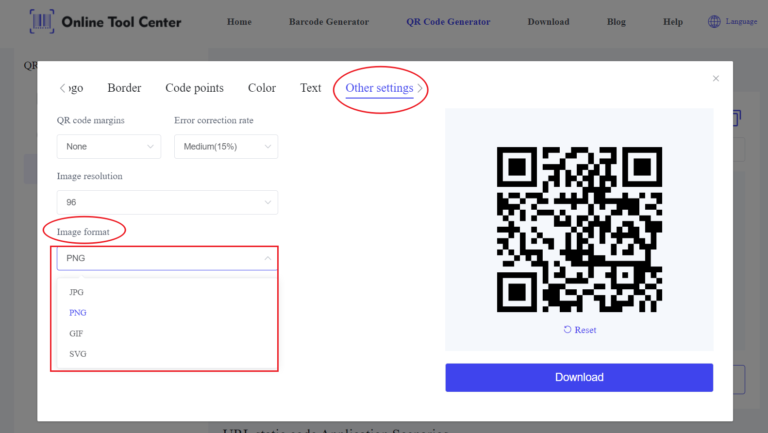 Sebuah generator kode QR mendukung multiple formats.png