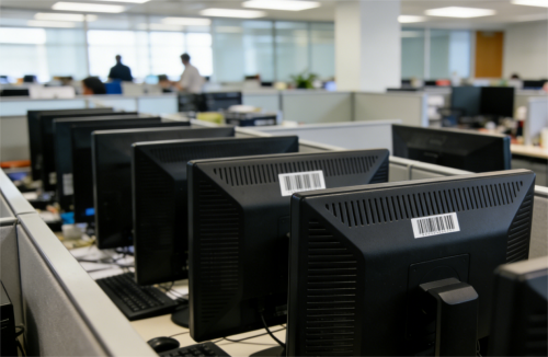 barcodes on asset tags barcode pada tag aset