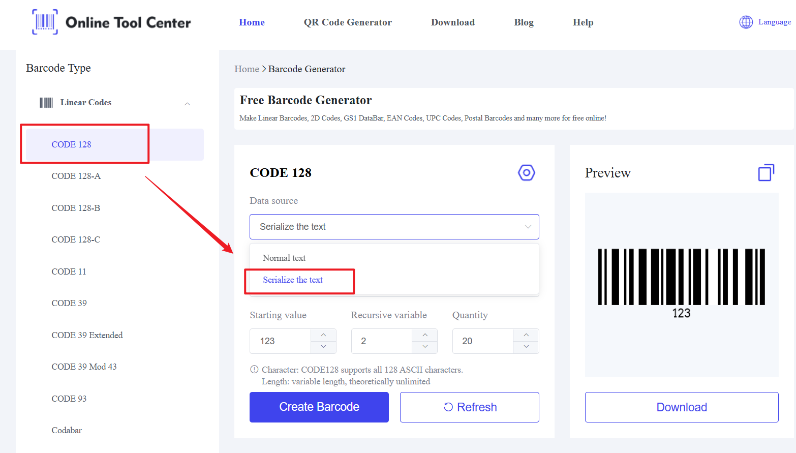 generator barcode massal online