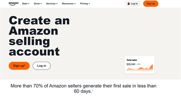 akun penjual amazon