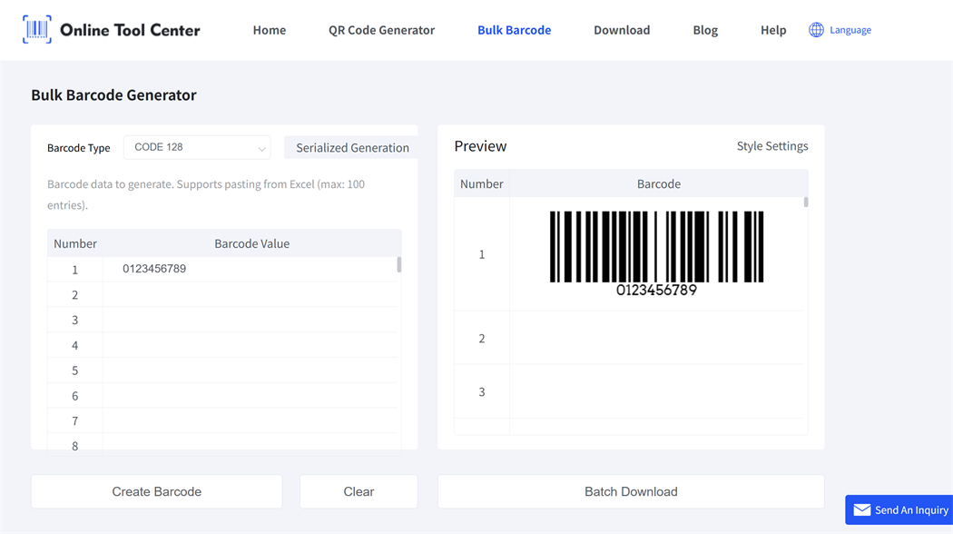 bulk barcode generator generator barcode massal
