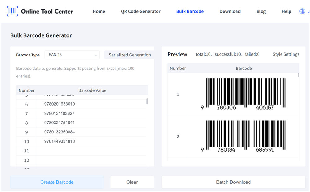 membuat barcode isbn secara massal
