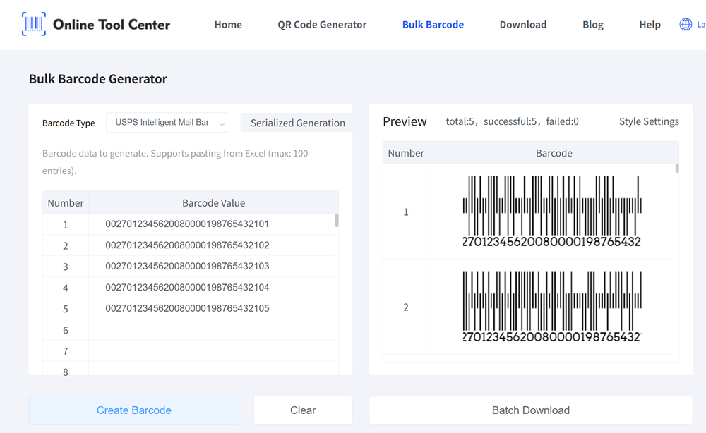 bulk impb barcode generator generator barcode impb massal