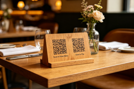 kode QR ganda di restoran