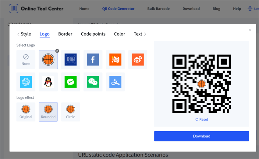 kode qr bola basket kustom