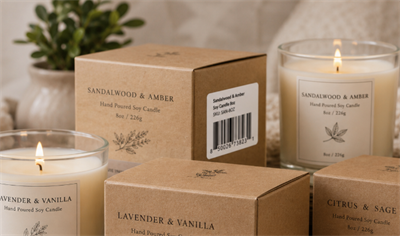 handmade candle with barcode lilin buatan tangan dengan barcode
