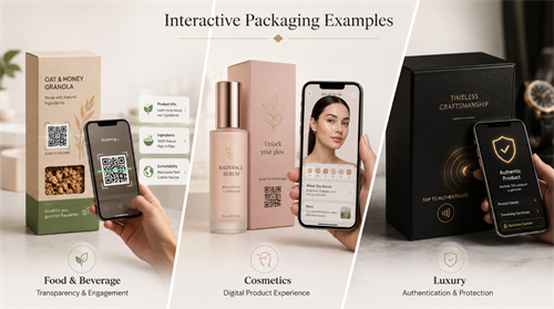 Interactive packaging examples Contoh kemasan interaktif