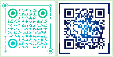 qr code with frames QR kode dengan frame