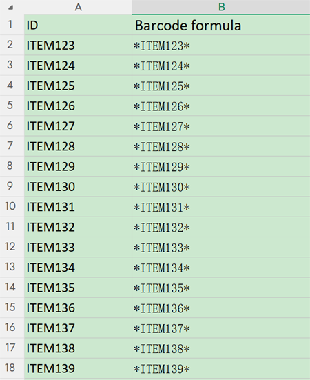 asset id excel ID aset excel