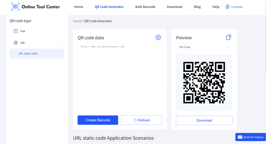 membuat link kode qr