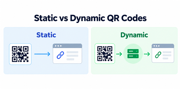 Static vs Dynamic QR Codes Kode QR statis vs dinamis